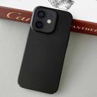 For iPhone 12 Skin Feel All Inclusive PC Phone Case(Black) - 1