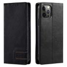 For iPhone 12 Pro Max TTUDRCH RFID Retro Texture Magnetic Leather Phone Case(Black) - 1