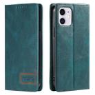 For iPhone 11 TTUDRCH RFID Retro Texture Magnetic Leather Phone Case(Greem) - 1