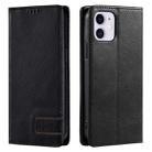 For iPhone 11 TTUDRCH RFID Retro Texture Magnetic Leather Phone Case(Black) - 1