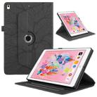 For iPad 10.2 2021 / 2020 / 10.5  Tree Life Embossed Rotation Leather Smart Tablet Case(Black) - 1