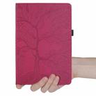 For iPad Pro 11 2024 Tree Life Embossed Rotation Leather Smart Tablet Case(Red) - 3