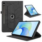 For Samsung Galaxy Tab S9 FE / S9 X510 Tree Life Embossed Rotation Leather Smart Tablet Case(Black) - 1
