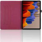 For Samsung Galaxy Tab S9 / S9 FE Tree Life Embossed Rotation Leather Tablet Case(Red) - 3