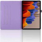For Samsung Galaxy Tab S9 / S9 FE Tree Life Embossed Rotation Leather Tablet Case(Purple) - 3