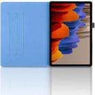 For Samsung Galaxy Tab S9 / S9 FE Tree Life Embossed Rotation Leather Tablet Case(Blue) - 3