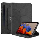 For Samsung Galaxy Tab S9 / S9 FE Tree Life Embossed Rotation Leather Tablet Case(Black) - 2