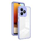 For Realme C53/Narzo N53 3 in 1 Clear TPU Color PC Frame Phone Case(Purple) - 1