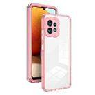 For Motorola Edge 40 Pro 5G 3 in 1 Clear TPU Color PC Frame Phone Case(Pink) - 1