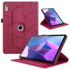 For Lenovo Xiaoxin Pad 11 2nd 2023 Tree Life Embossed Rotation Leather Tablet Case(Red) - 1