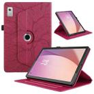 For Lenovo Tab M9 Tree Life Embossed Rotation Leather Tablet Case(Red) - 1