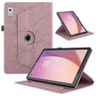 For Lenovo Tab M9 Tree Life Embossed Rotation Leather Tablet Case(Rose Gold) - 1