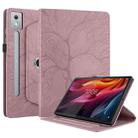 For Lenovo Tab P12 / Xiaoxin Pad Pro 12.7 2025 Tree Life Embossed Rotation Leather Tablet Case(Rose Gold) - 2