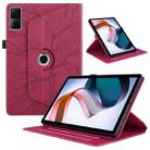 For Xiaomi Redmi Pad 10.6 2022 Tree Life Embossed Rotation Leather Smart Tablet Case(Red) - 1