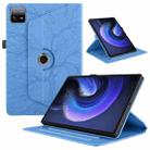 For Xiaomi Pad 6 / 6 Pro Tree Life Embossed Rotation Leather Smart Tablet Case(Blue) - 1