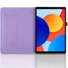 For Xiaomi Redmi Pad SE 8.7 4G Tree Life Embossed Rotation Leather Smart Tablet Case(Purple) - 3