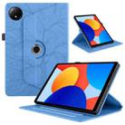 For Xiaomi Redmi Pad SE 8.7 4G Tree Life Embossed Rotation Leather Smart Tablet Case(Blue) - 1