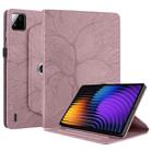 For Xiaomi Pad 7 / 7 Pro Tree Life Embossed Rotation Leather Tablet Case(Rose Gold) - 2