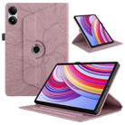 For Xiaomi Redmi Pad SE 11 2025 Tree Life Embossed Rotation Leather Tablet Case(Rose Gold) - 1