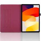 For Xiaomi Redmi K Pad Tree Life Embossed Rotation Leather Tablet Case(Red) - 3