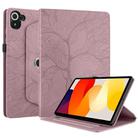 For Xiaomi Redmi K Pad Tree Life Embossed Rotation Leather Tablet Case(Rose Gold) - 2