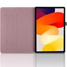 For Xiaomi Redmi K Pad Tree Life Embossed Rotation Leather Tablet Case(Rose Gold) - 3