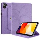 For Xiaomi Redmi K Pad Tree Life Embossed Rotation Leather Tablet Case(Purple) - 2