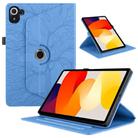 For Xiaomi Redmi K Pad Tree Life Embossed Rotation Leather Tablet Case(Blue) - 1
