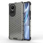 For OPPO Reno10 Global / 10 Pro Global  Honeycomb Shockproof Phone Case(Black) - 1