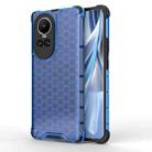 For OPPO Reno10 Global / 10 Pro Global  Honeycomb Shockproof Phone Case(Blue) - 1
