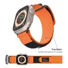 For Apple Watch Series 10 46mm AW Nylon Two-Section Watch Band(Orange) - 2