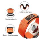 For Apple Watch Series 10 46mm AW Nylon Two-Section Watch Band(Orange) - 3