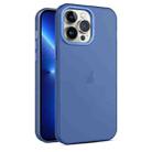 For iPhone 13 Pro Max Frosted Translucent Mist Phone Case(Royal Blue) - 1