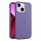 For iPhone 13 Frosted Translucent Mist Phone Case(Dark Purple) - 1