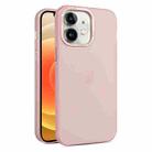 For iPhone 12 Frosted Translucent Mist Phone Case(Pink) - 1