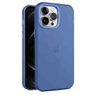 For iPhone 12 Pro Max Frosted Translucent Mist Phone Case(Royal Blue) - 1