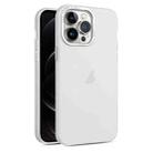 For iPhone 12 Pro Max Frosted Translucent Mist Phone Case(White) - 1