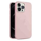 For iPhone 12 Pro Max Frosted Translucent Mist Phone Case(Pink) - 1