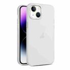 For iPhone 14 Plus Frosted Translucent Mist Phone Case(White) - 1