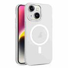 For iPhone 15 Plus MagSafe Frosted Translucent Mist Phone Case(White) - 1