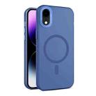 For iPhone XR MagSafe Frosted Translucent Mist Phone Case(Royal Blue) - 1