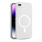 For iPhone 8 Plus / 7 Plus MagSafe Frosted Translucent Mist Phone Case(White) - 1