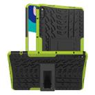 For Huawei MatePad 10.4 Tire Texture Shockproof TPU+PC Protective Case with Holder(Green) - 1