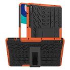 For Huawei MatePad 10.4 Tire Texture Shockproof TPU+PC Protective Case with Holder(Orange) - 1