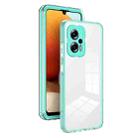 For Xiaomi Poco X4 GT/12T Pro/Redmi Note 11T Pro 3 in 1 Clear TPU Color PC Frame Phone Case(Light Green) - 1