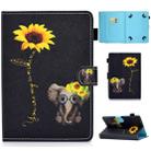 For 7 inch Universal Voltage Painted Pattern Tablet PC Protective Leather Case with Bracket & Card Slots & Pen Slot & Anti-skid Strip(Chrysanthemum Elephant) - 1
