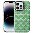 For iPhone 15 Pro Max Textile Texture Matte Ultra-thin Phone Case(Light Green) - 1