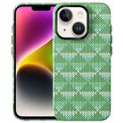 For iPhone 15 Textile Texture Matte Ultra-thin Phone Case(Light Green) - 1