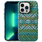 For iPhone 13 Pro Max Textile Texture Matte Ultra-thin Phone Case(Forest Green) - 1