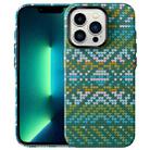 For iPhone 13 Pro Textile Texture Matte Ultra-thin Phone Case(Forest Green) - 1